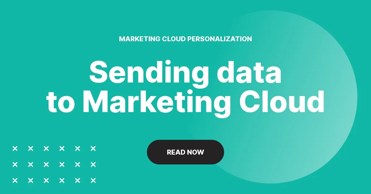 Sending user data from Personalization to Marketing Cloud