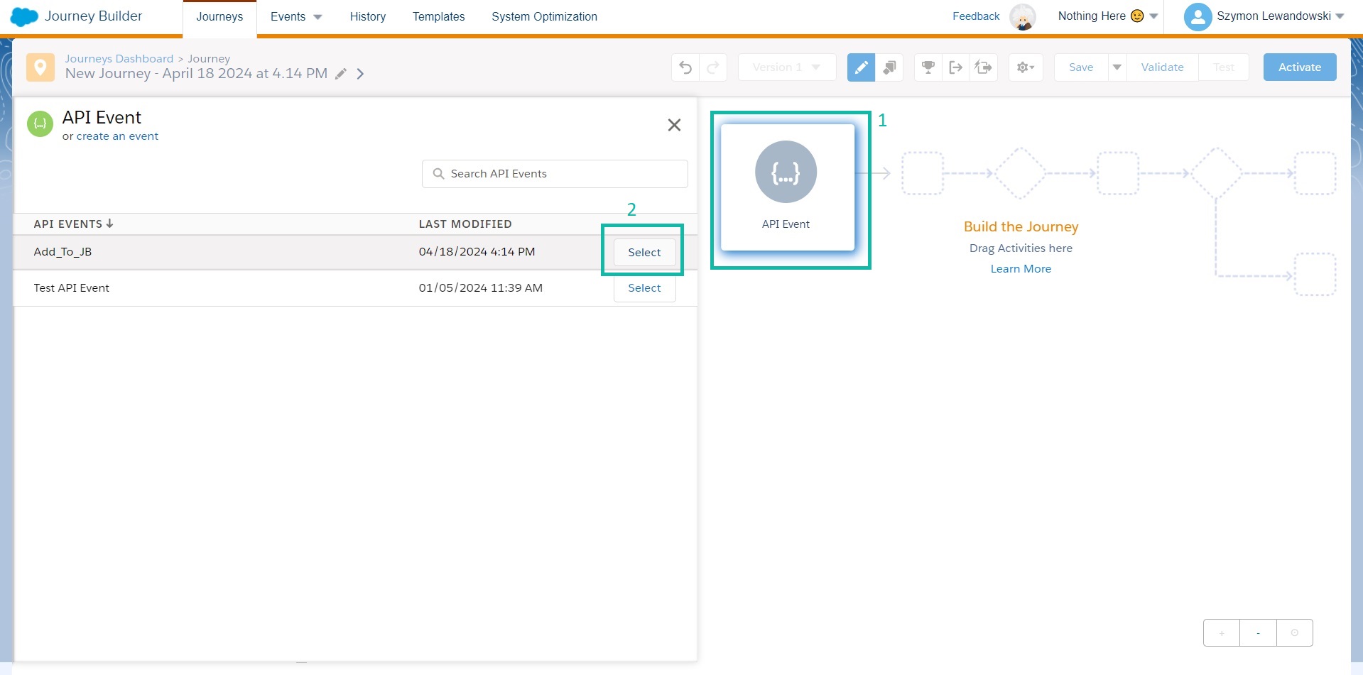 Add Api Event Entry Source to the Journey