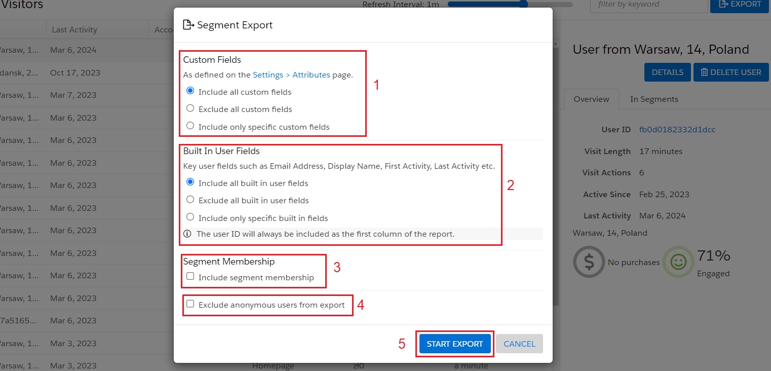 Marketing Cloud Personalization - Segment Export Details